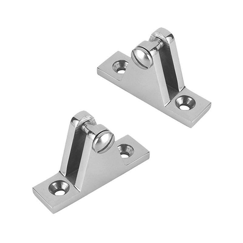 Amadget 2 PCS Marine Boat Deck Hinge Mount Bimini Top Fitting Hardware 316 Stainless Steel - Image 1